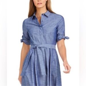 Calvin Klein Blue Midi Dress